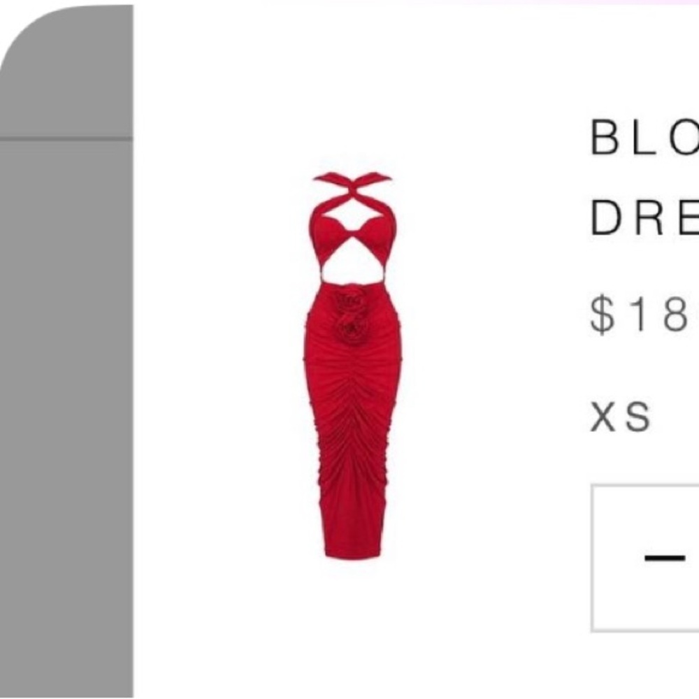 Chic Crimson Cross-Back Midi Dress